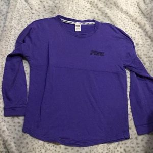 Purple “PINK” long sleeve shirt